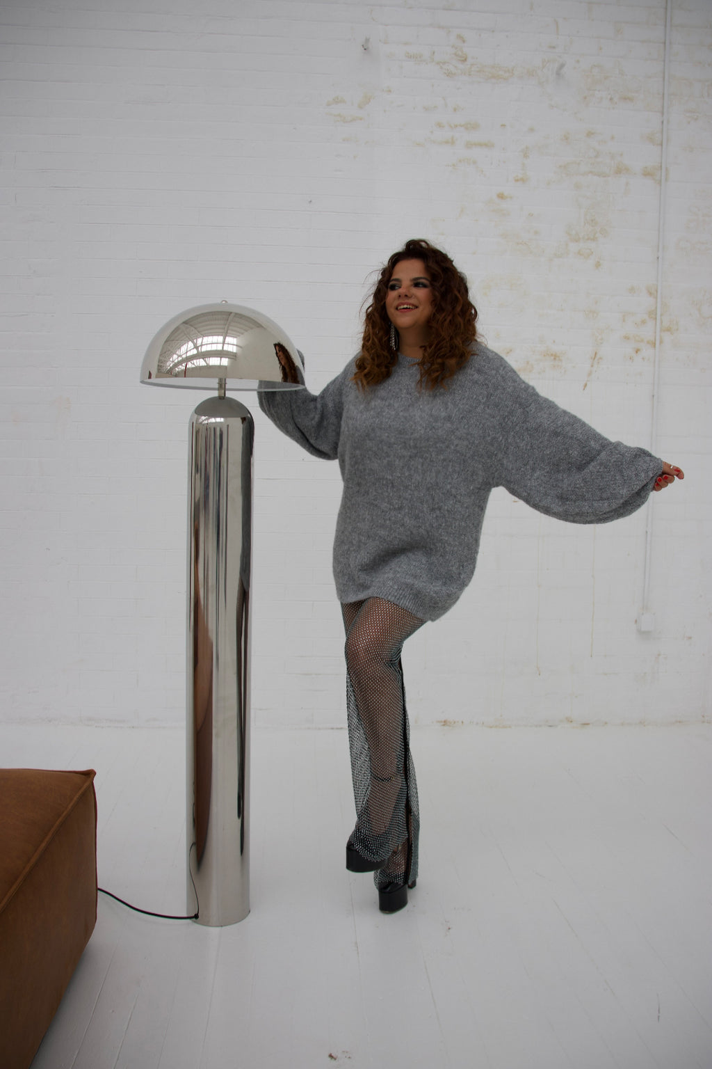 Caviar Knit Jumper Grey