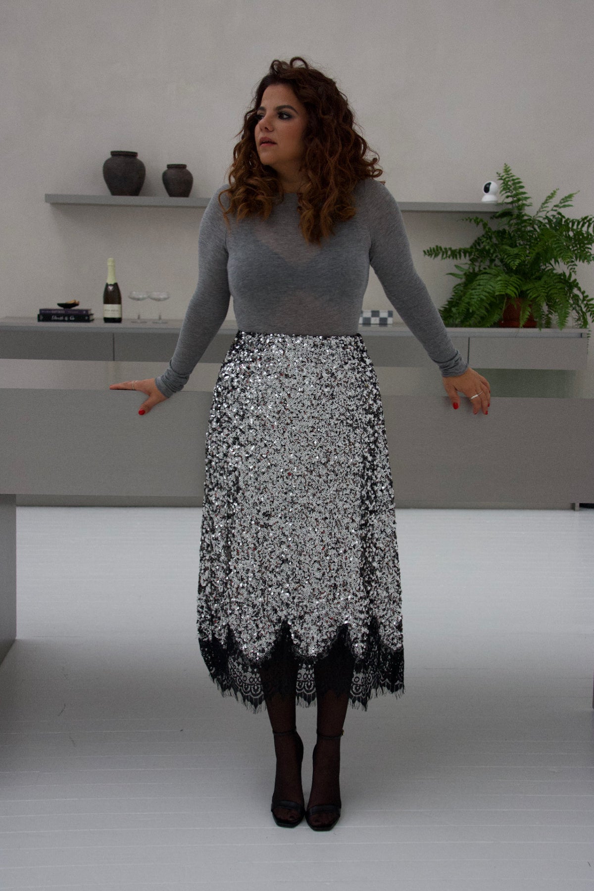 Star Sequins Skirt