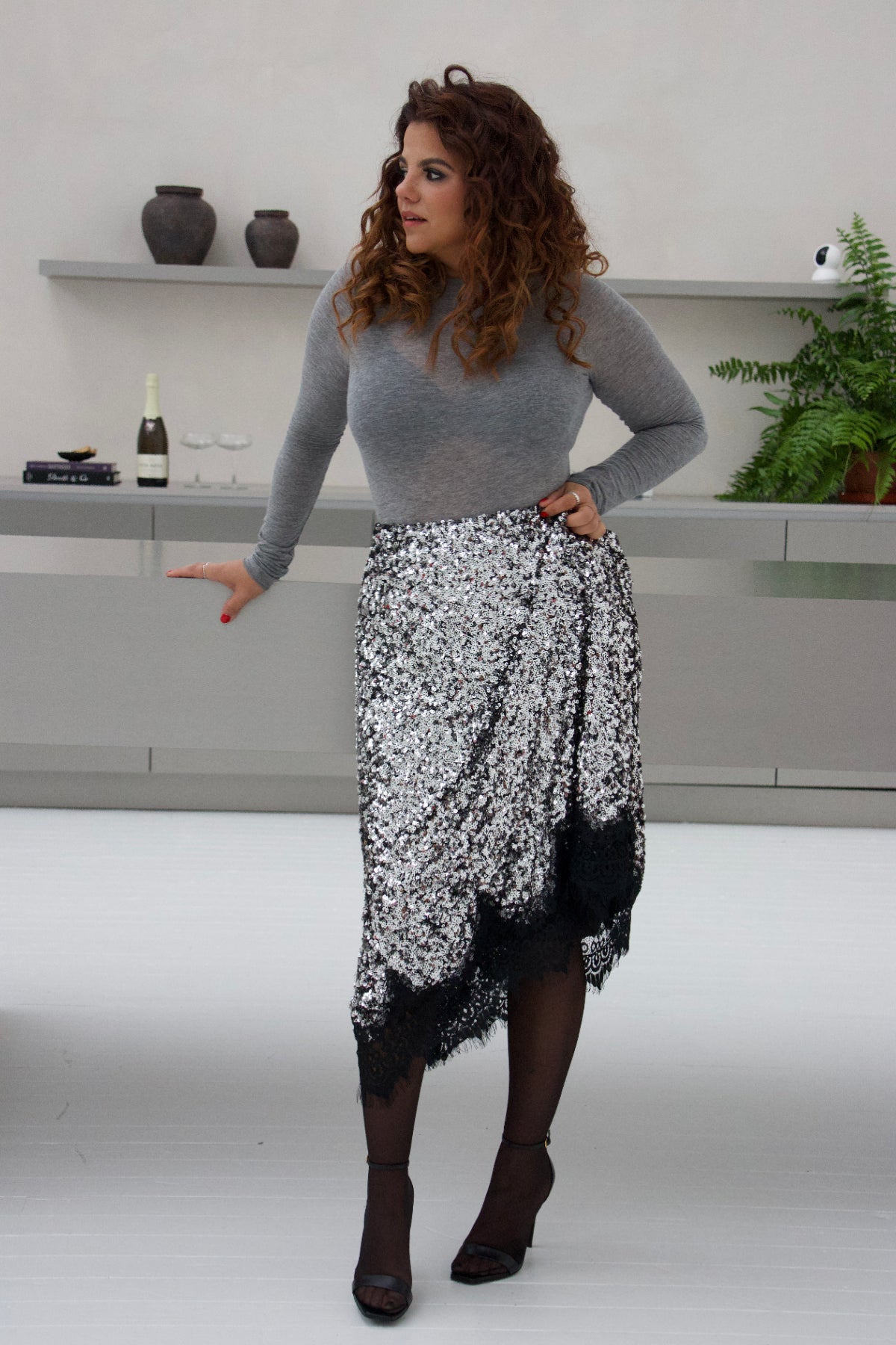 Star Sequins Skirt