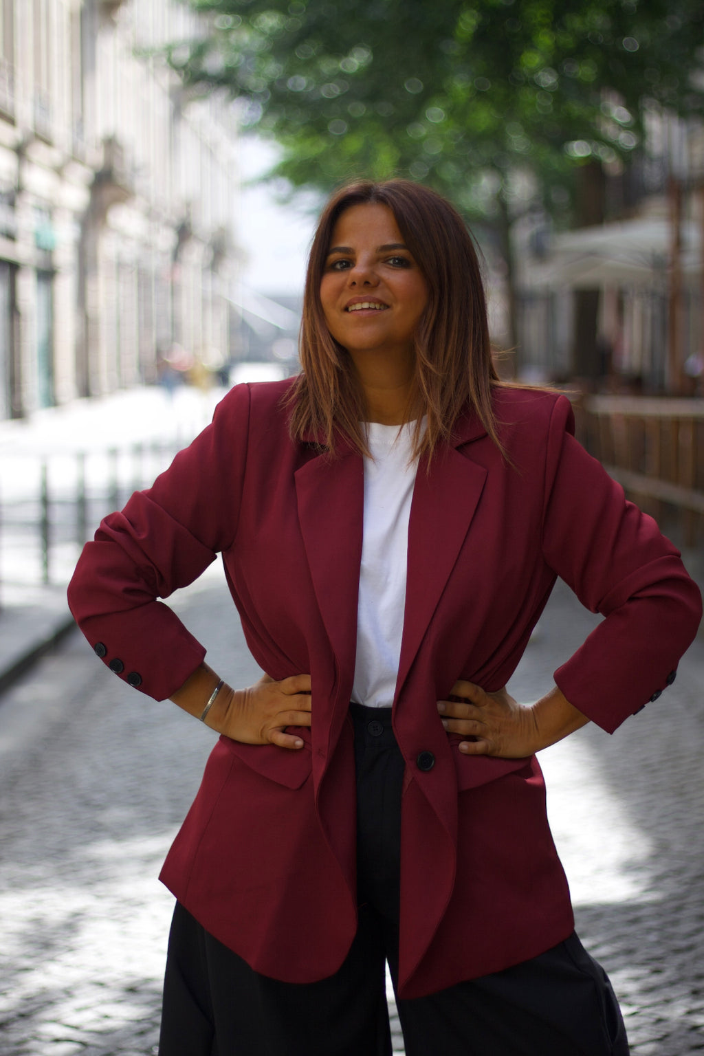 Miranda Blazer Bordeaux