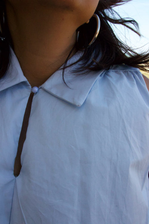 Balloon Blouse Blue