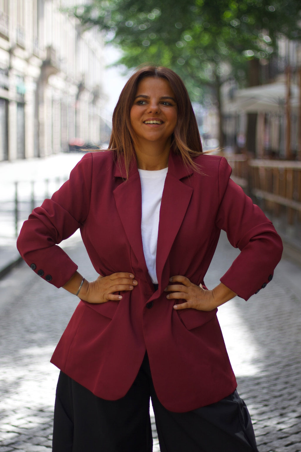 Miranda Blazer Bordeaux