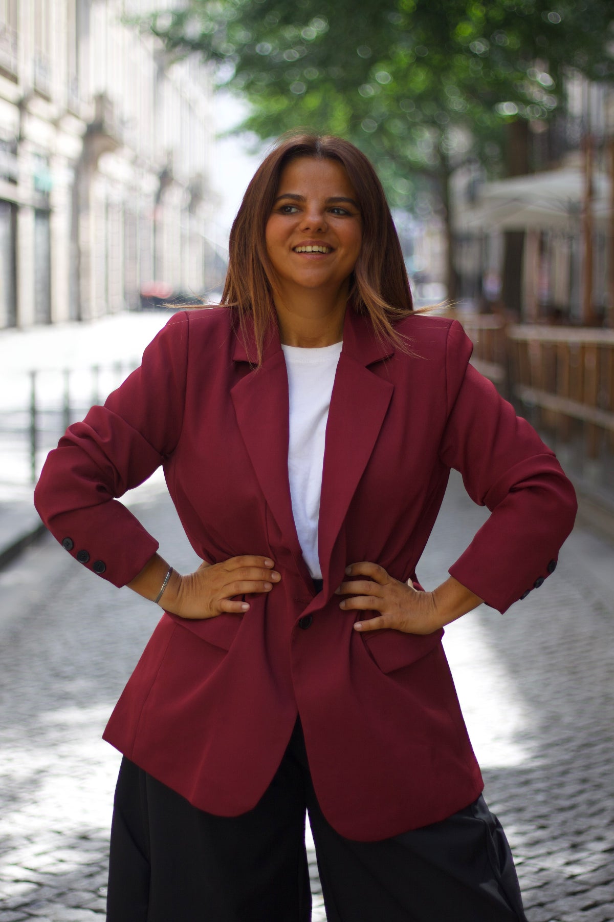 Miranda Blazer Bordeaux