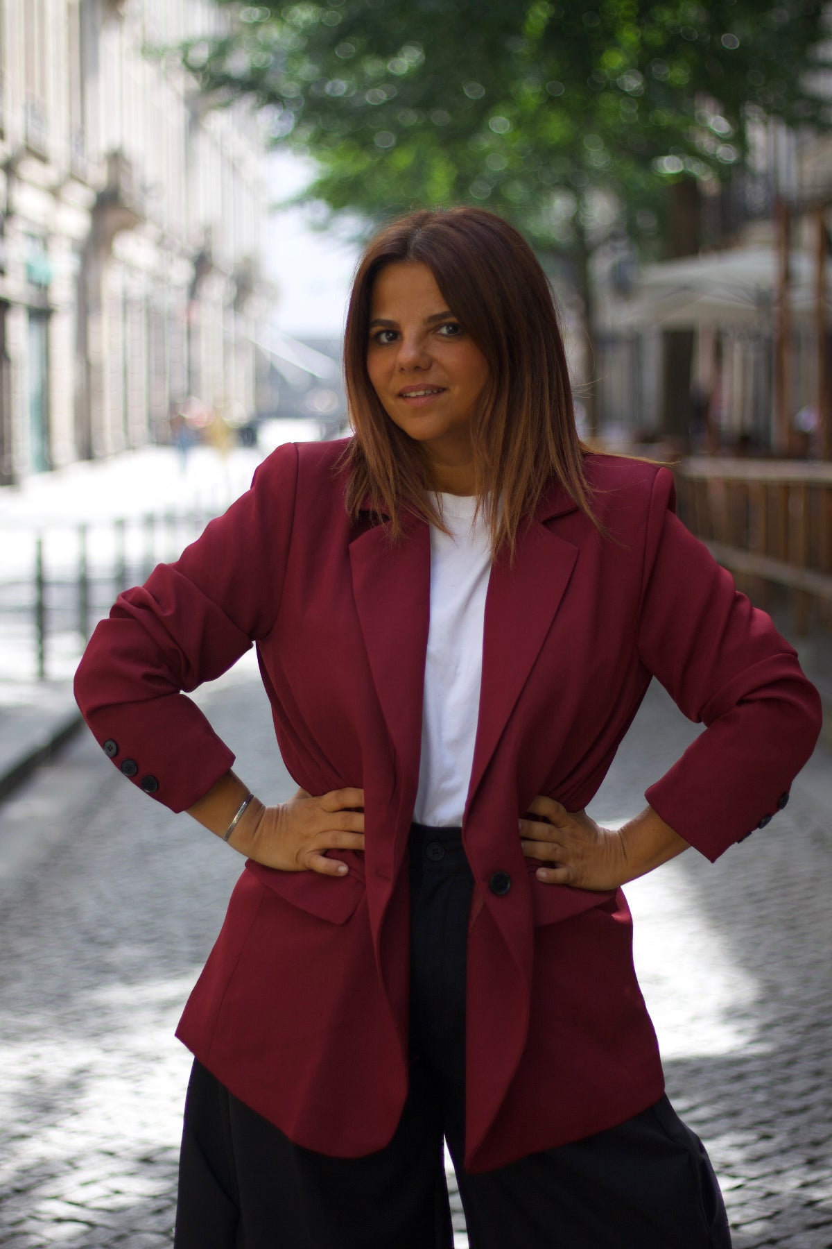 Miranda Blazer Bordeaux