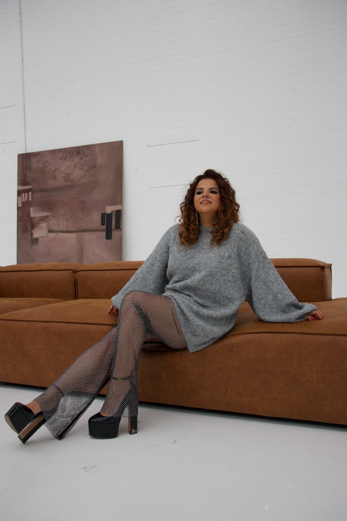 Caviar Knit Jumper Grey