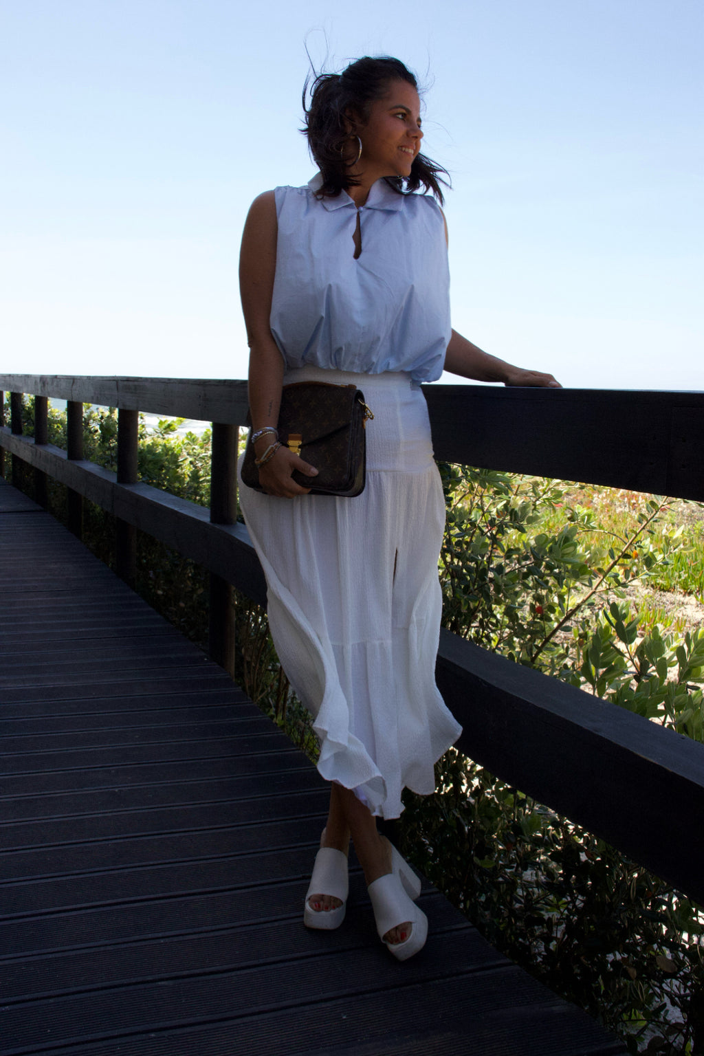 Balloon Blouse Blue
