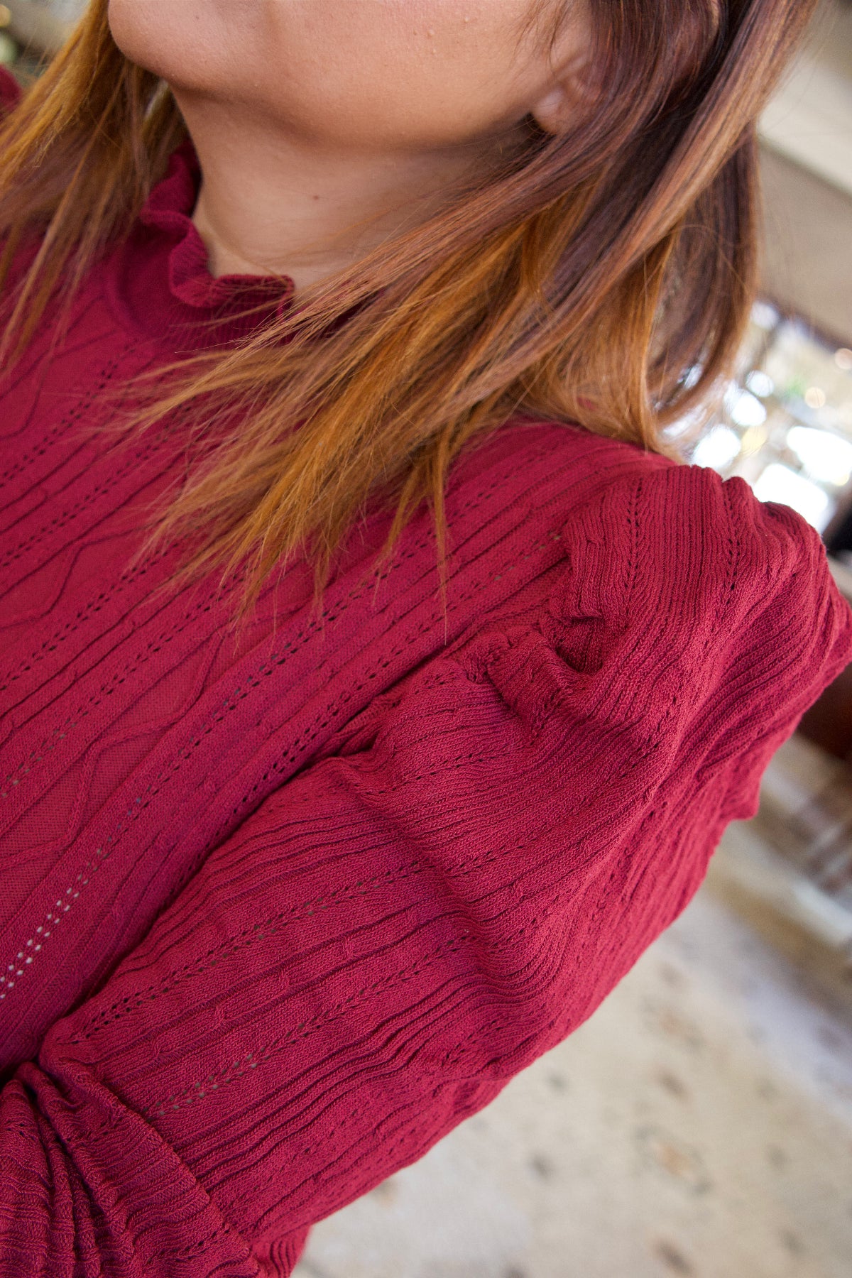 Bureau Knit Bordeaux