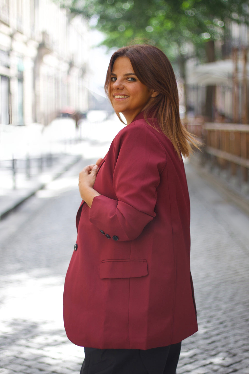 Miranda Blazer Bordeaux